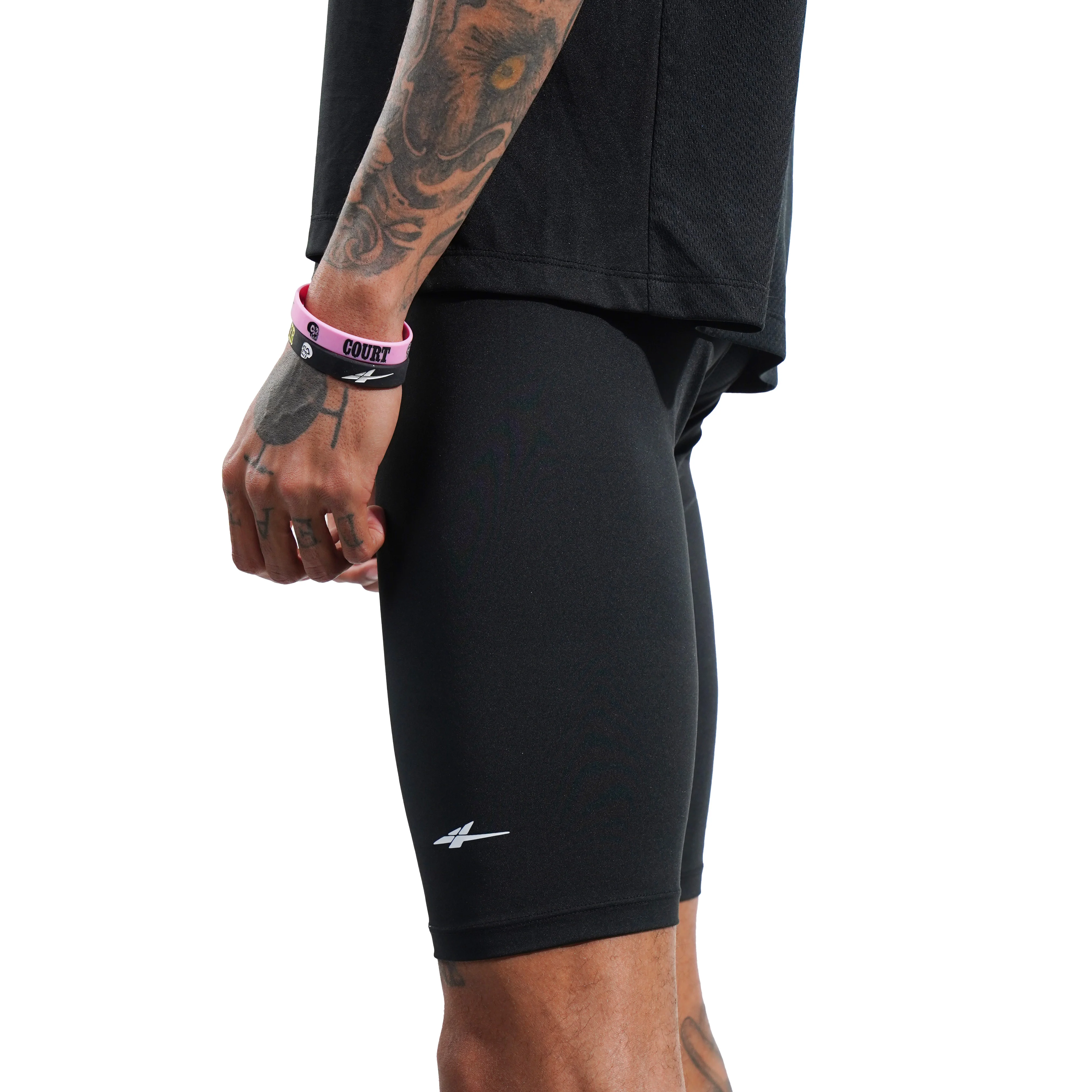 SPO PRO 1/2 Length Compression Shorts Black - Image 3