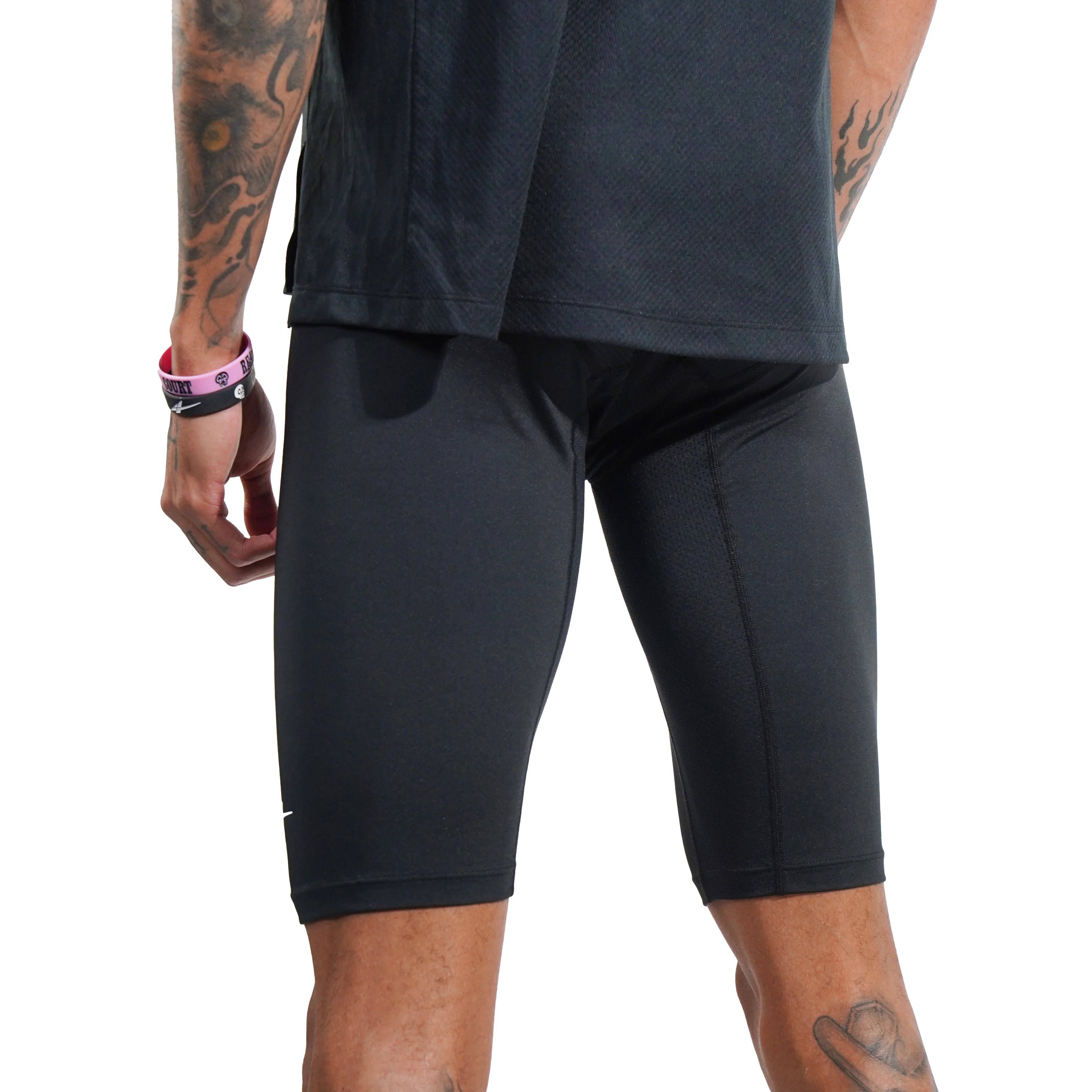 SPO PRO 1/2 Length Compression Shorts Black - Image 4