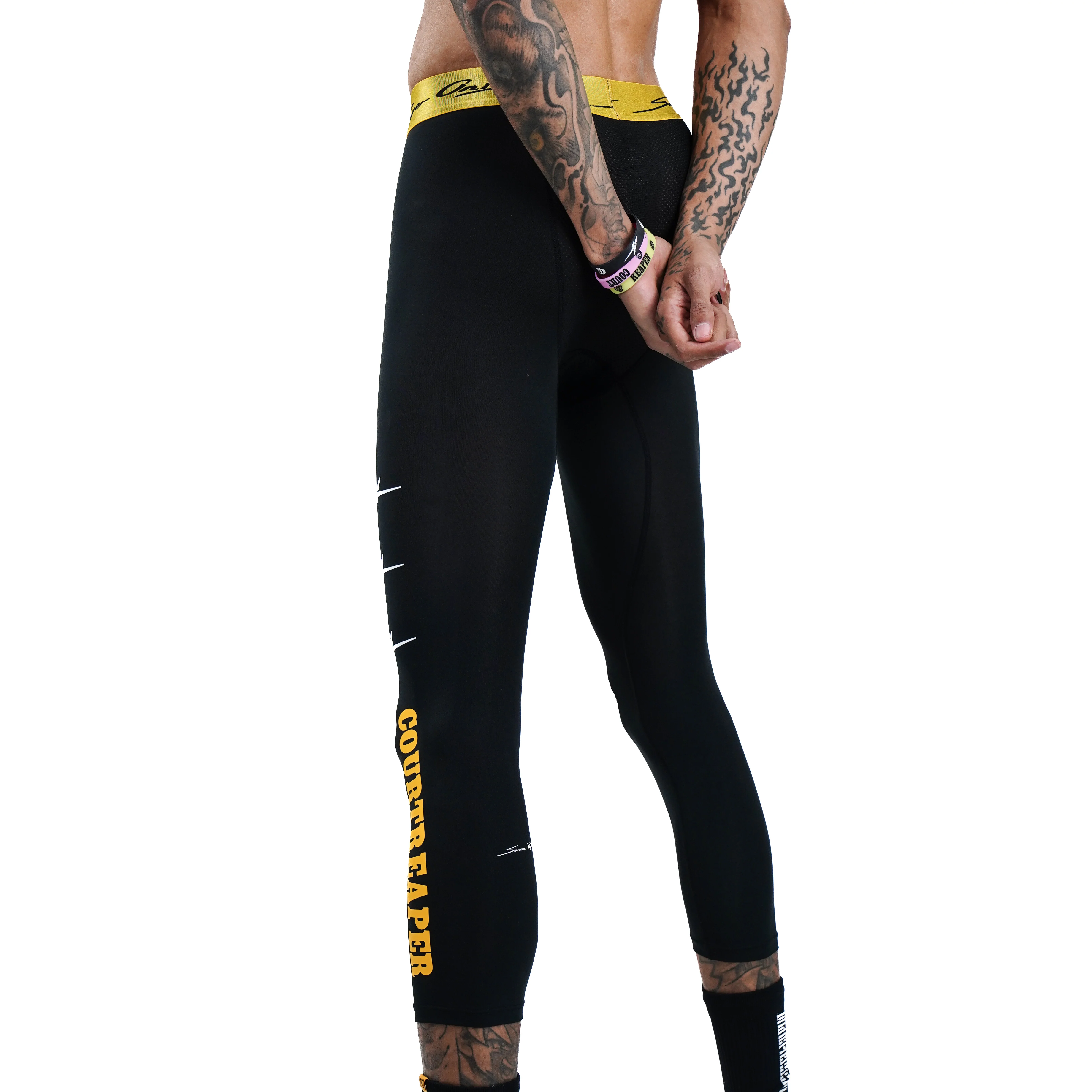 SPO PRO 3/4 Compression Leggings  COURTREAPER Black - Image 4