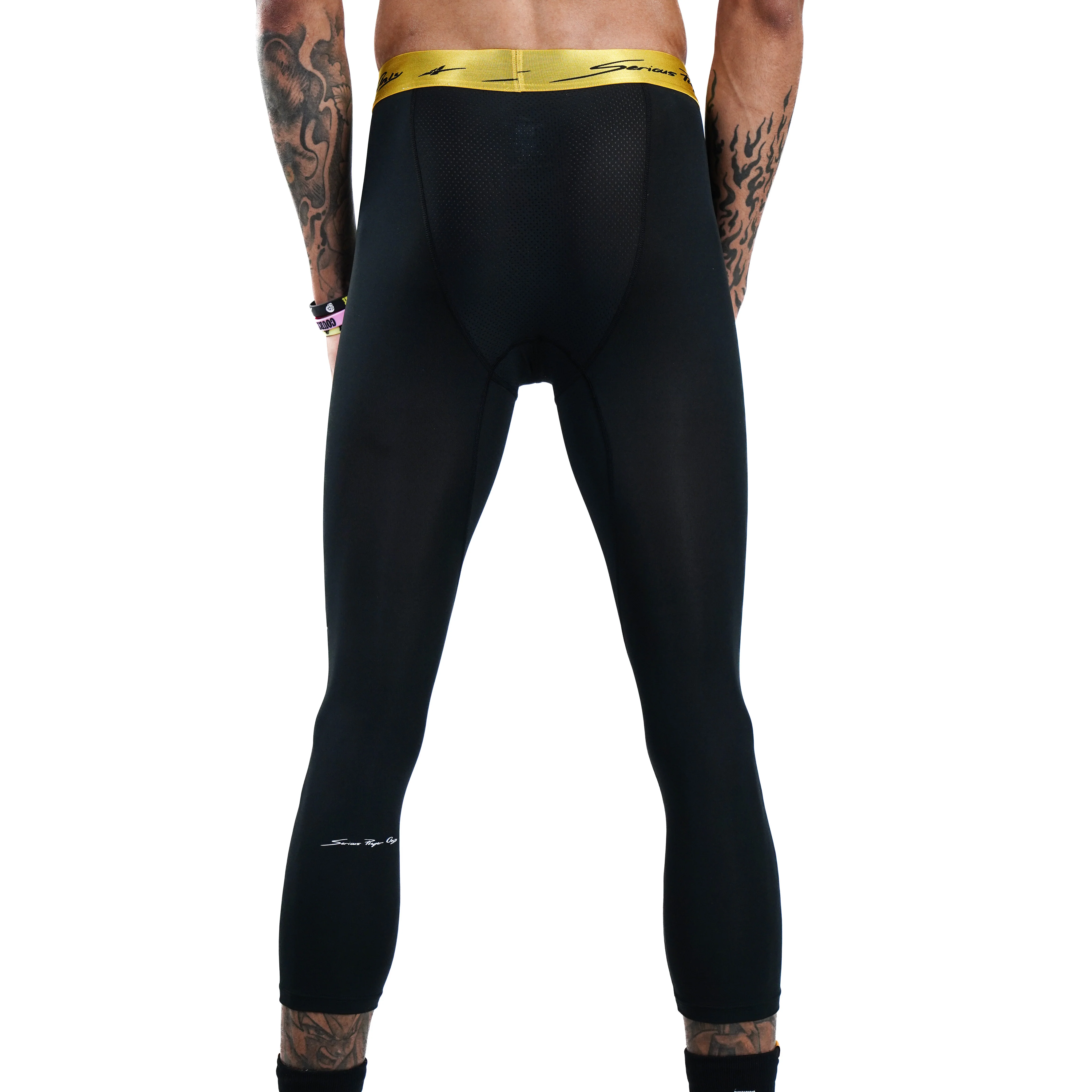 SPO PRO 3/4 Compression Leggings  COURTREAPER Black - Image 5
