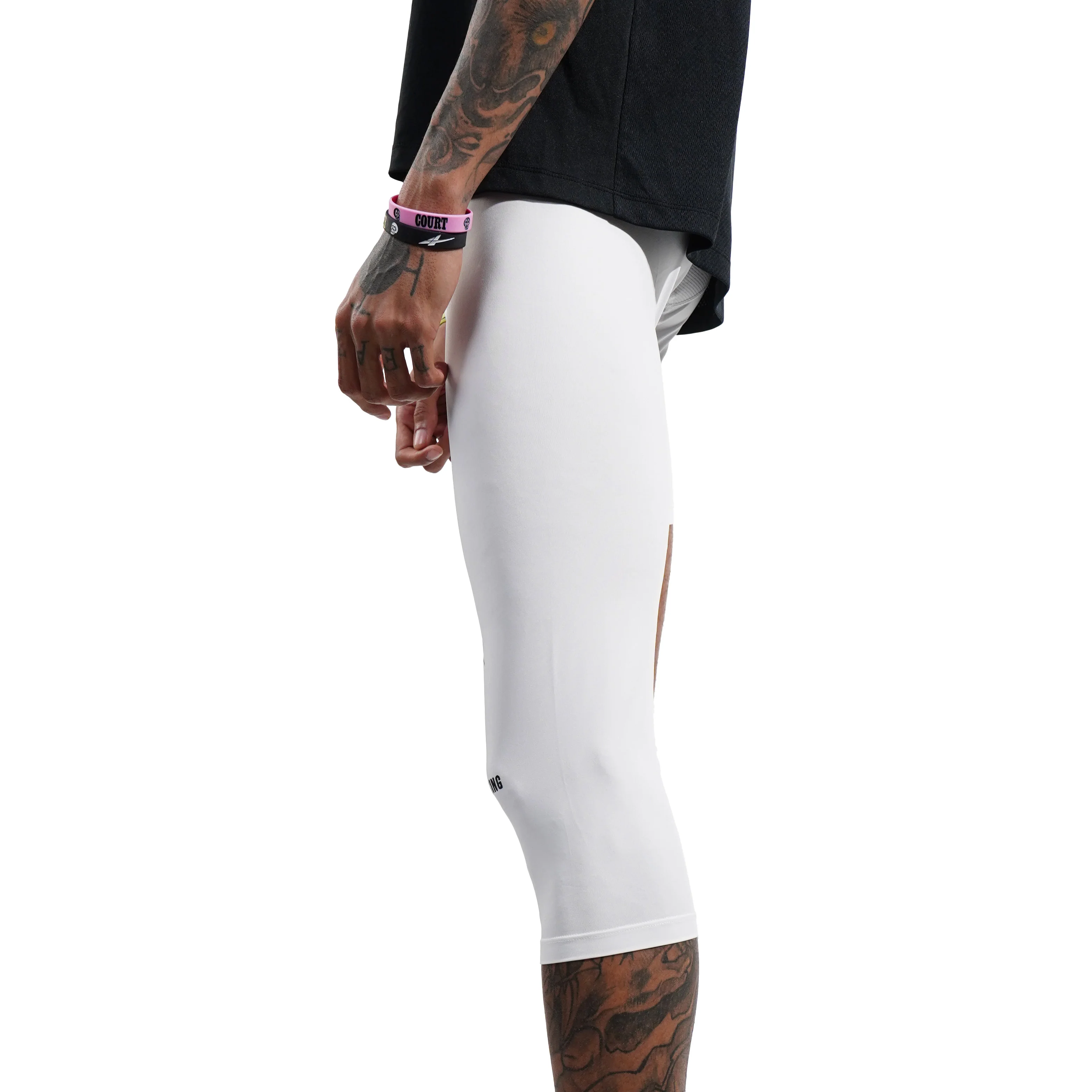 SPO PRO Single Leg Compression White (Left) - Image 3