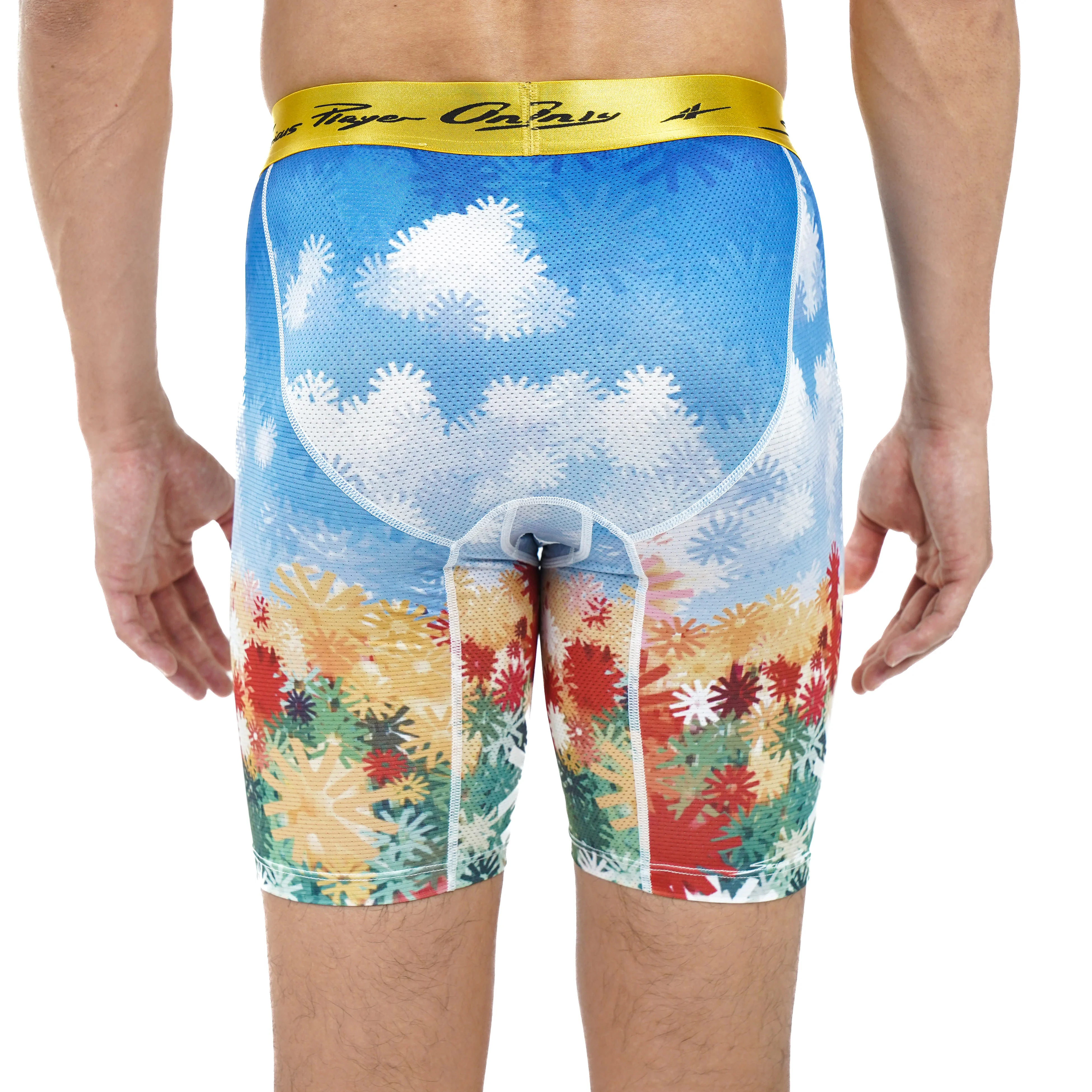 SPO XAIVIAN PRO 1/4 Length Compression Shorts Tulip & Water Lily - Image 6
