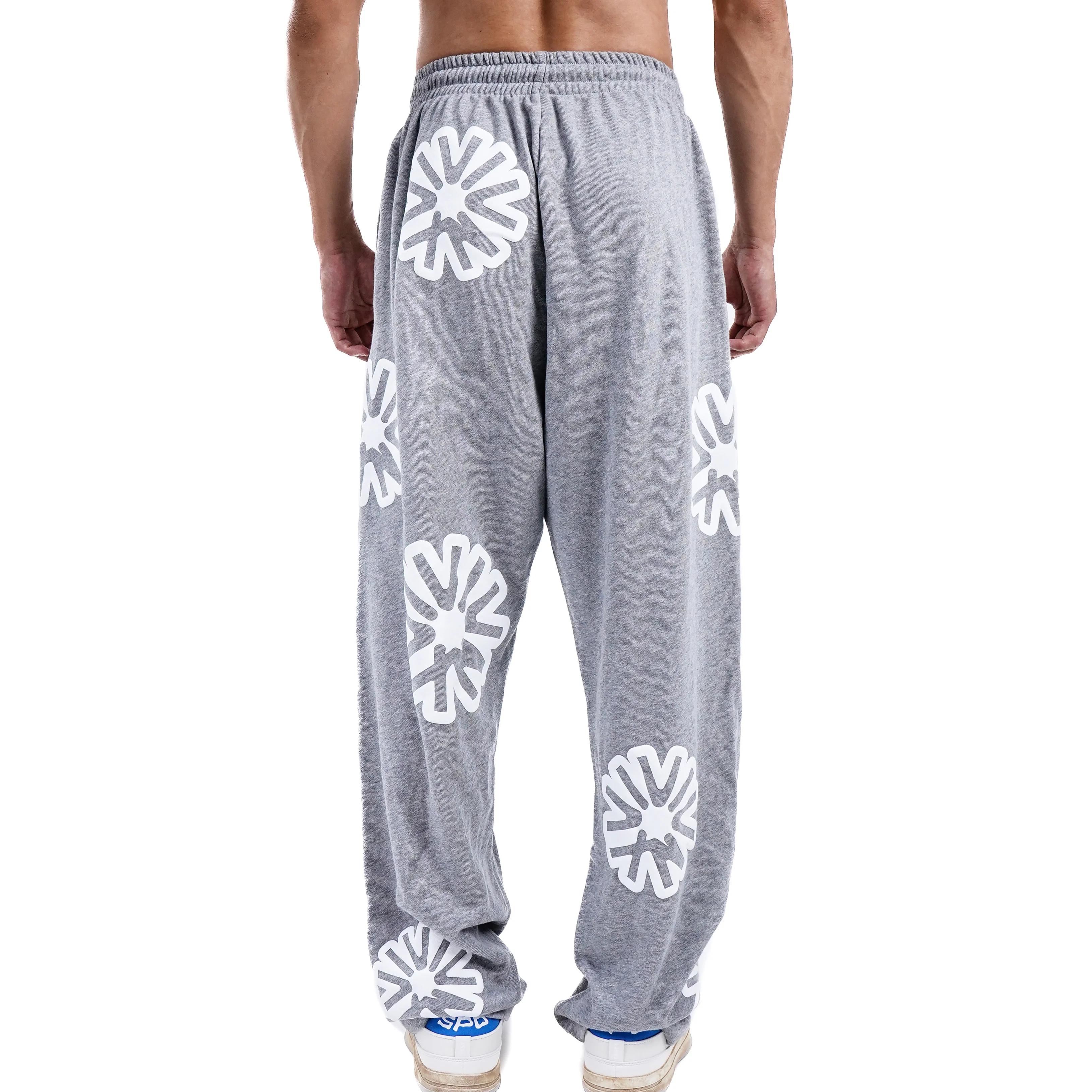 SPO XAIVIAN “X” PADDED SWEATPANTS ALL WHITE Logo - Image 6