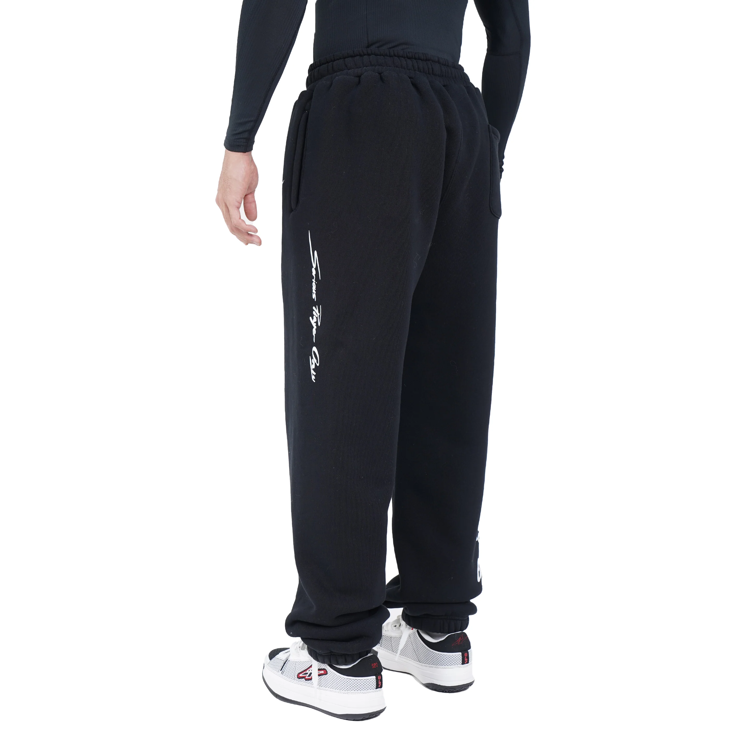 SPO XAIVIAN “X” PADDED SWEAT PANTS BLACK - Image 5