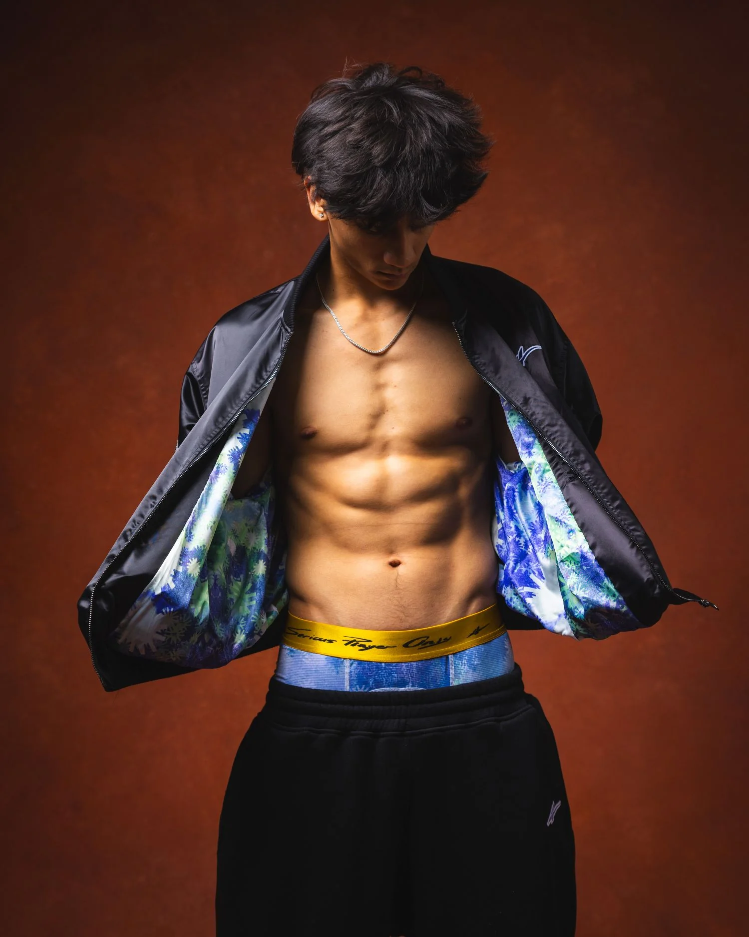 SPO XAIVIAN “X” PADDED SWEAT PANTS BLACK - Image 8